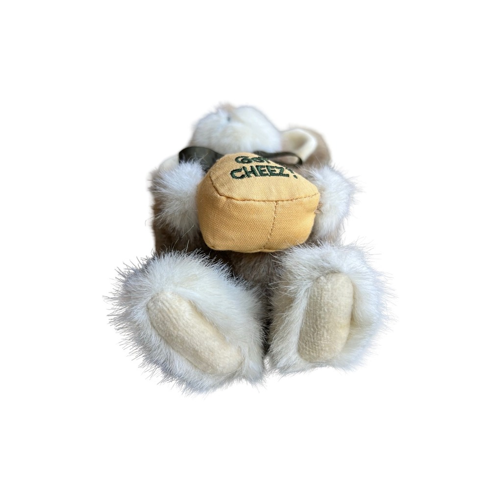 VTG Boyds 2000 Collection Mouse Plush Got Cheez Brown White Fuzzy Poseable Gift - Picture 6 of 12